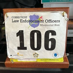 Race bib holder